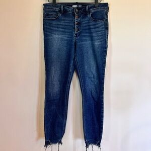 Rockstar Skinny Ankle Button Fly Jeans, Old Navy size 8